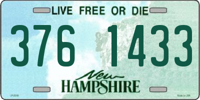 NH license plate 3761433