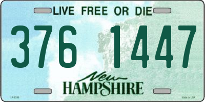 NH license plate 3761447