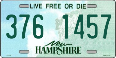 NH license plate 3761457