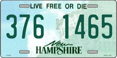 NH license plate 3761465