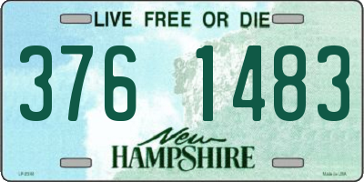 NH license plate 3761483