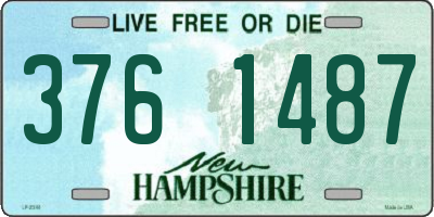NH license plate 3761487