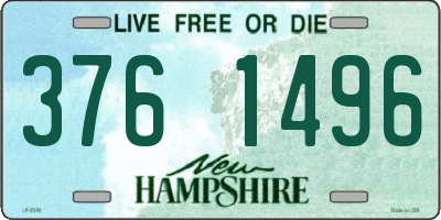 NH license plate 3761496