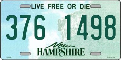 NH license plate 3761498