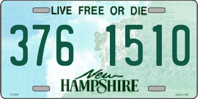 NH license plate 3761510