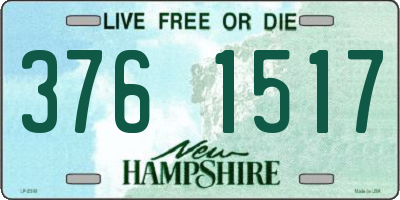 NH license plate 3761517