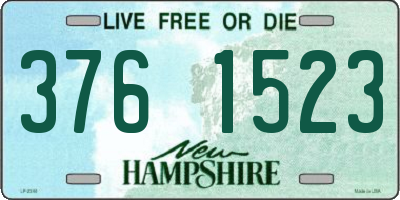 NH license plate 3761523