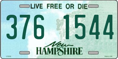 NH license plate 3761544