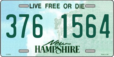 NH license plate 3761564