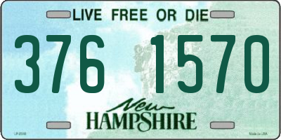 NH license plate 3761570