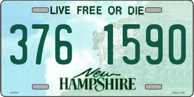 NH license plate 3761590