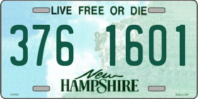 NH license plate 3761601
