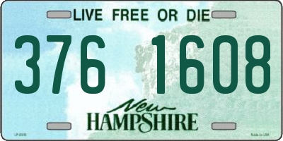 NH license plate 3761608
