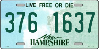 NH license plate 3761637