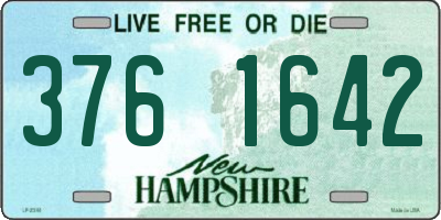 NH license plate 3761642