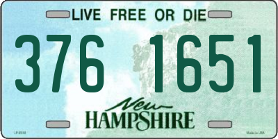 NH license plate 3761651