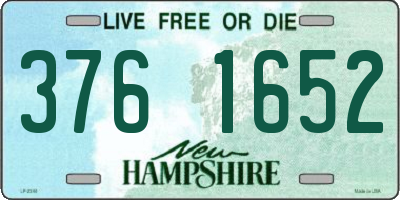 NH license plate 3761652