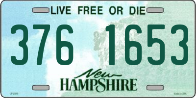 NH license plate 3761653