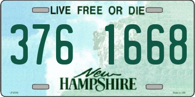 NH license plate 3761668