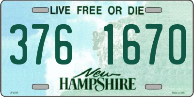 NH license plate 3761670
