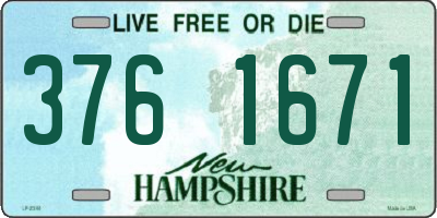 NH license plate 3761671