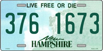 NH license plate 3761673