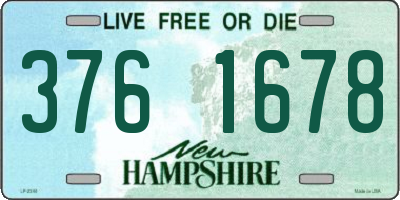 NH license plate 3761678