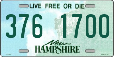NH license plate 3761700