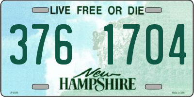 NH license plate 3761704