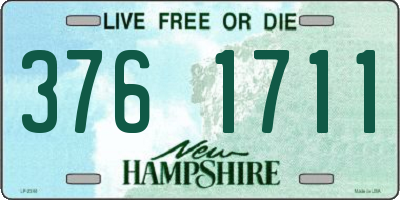 NH license plate 3761711