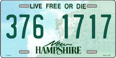 NH license plate 3761717