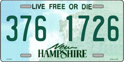 NH license plate 3761726