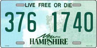 NH license plate 3761740