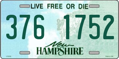 NH license plate 3761752