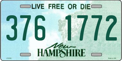 NH license plate 3761772