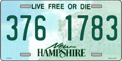 NH license plate 3761783