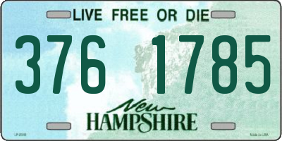 NH license plate 3761785