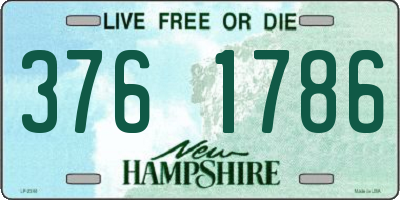 NH license plate 3761786