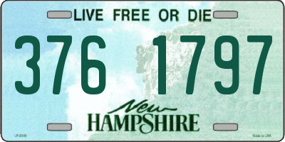 NH license plate 3761797