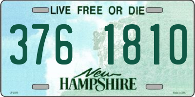 NH license plate 3761810