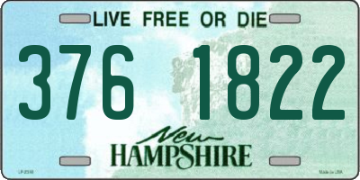 NH license plate 3761822