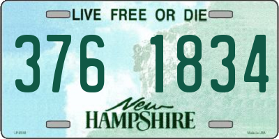 NH license plate 3761834