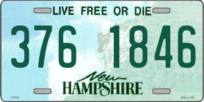 NH license plate 3761846