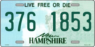 NH license plate 3761853