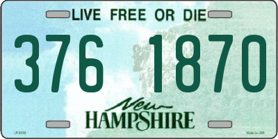 NH license plate 3761870