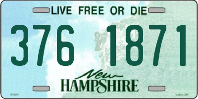 NH license plate 3761871