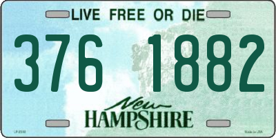 NH license plate 3761882