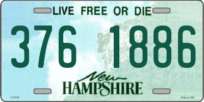 NH license plate 3761886