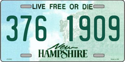 NH license plate 3761909