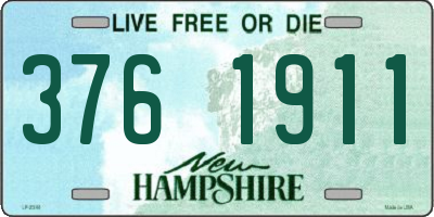 NH license plate 3761911